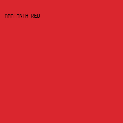da262e - Amaranth Red color image preview