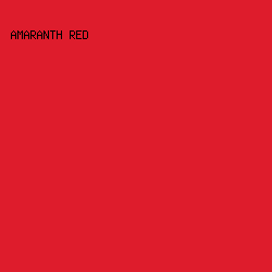 de1c2c - Amaranth Red color image preview