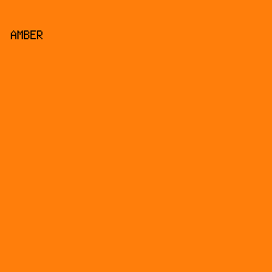 ff7e0b - Amber color image preview
