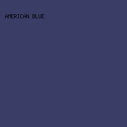 3A3E66 - American Blue color image preview