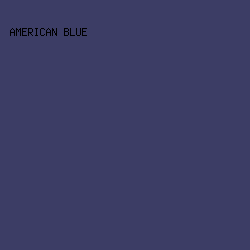 3C3D65 - American Blue color image preview