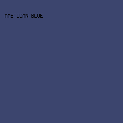 3C456E - American Blue color image preview
