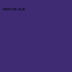 3E2B74 - American Blue color image preview