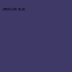 3E3966 - American Blue color image preview