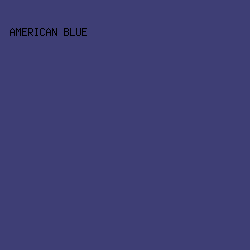 3E3E75 - American Blue color image preview