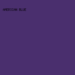 4A2F6E - American Blue color image preview