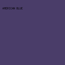 4A3D69 - American Blue color image preview