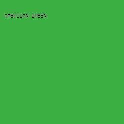 3BAF41 - American Green color image preview