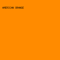 FF8B00 - American Orange color image preview