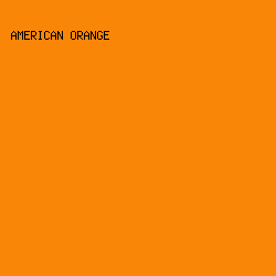 fa8607 - American Orange color image preview