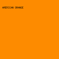 fd8b00 - American Orange color image preview