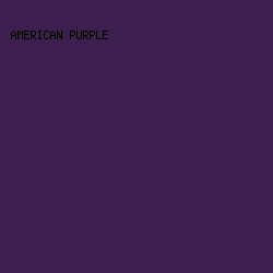 3C1F4F - American Purple color image preview