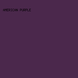 4B284C - American Purple color image preview