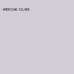 D0CDD6 - American Silver color image preview