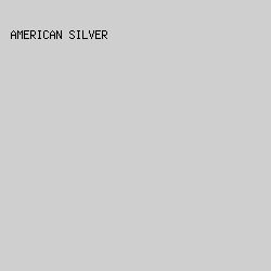 D0CFCF - American Silver color image preview