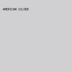 D0D0D2 - American Silver color image preview