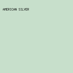 c7dfcb - American Silver color image preview