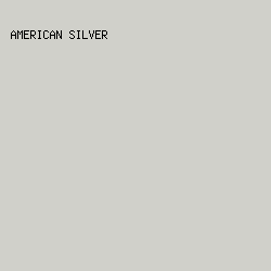 d0d0ca - American Silver color image preview