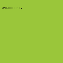 9AC63A - Android Green color image preview
