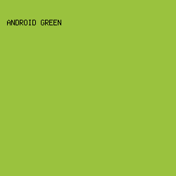 9ac23e - Android Green color image preview