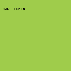 9fcc4b - Android Green color image preview