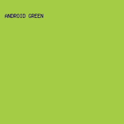 A4CC44 - Android Green color image preview