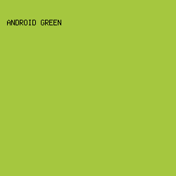 A5C73F - Android Green color image preview