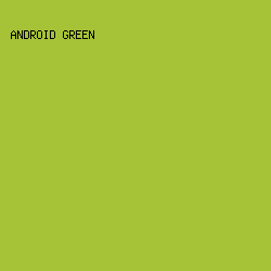 A6C237 - Android Green color image preview