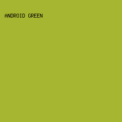 A7B630 - Android Green color image preview
