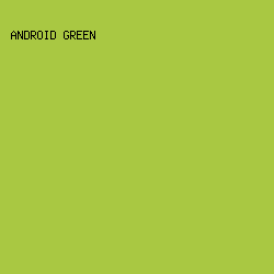 A9C842 - Android Green color image preview