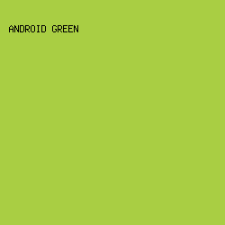 A9CE43 - Android Green color image preview