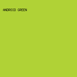 B0D236 - Android Green color image preview
