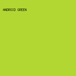 B2D732 - Android Green color image preview