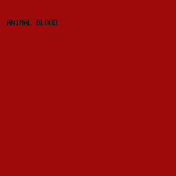 9E0A0A - Animal Blood color image preview