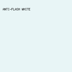 E8F5F6 - Anti-Flash White color image preview