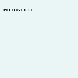 EAF6F6 - Anti-Flash White color image preview
