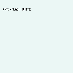 EBF7F5 - Anti-Flash White color image preview