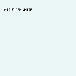 EBF7F7 - Anti-Flash White color image preview
