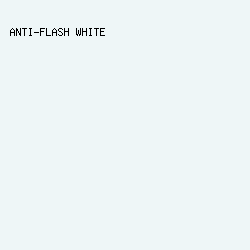 EEF6F7 - Anti-Flash White color image preview