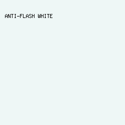 EEF7F6 - Anti-Flash White color image preview