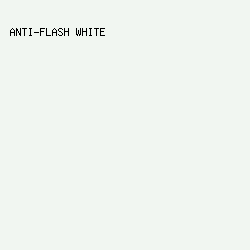 F1F6F1 - Anti-Flash White color image preview