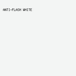 F3F4F4 - Anti-Flash White color image preview