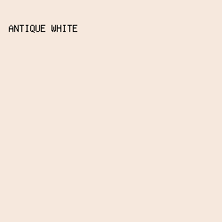 f6e8dd - Antique White color image preview