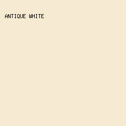 f6ead3 - Antique White color image preview