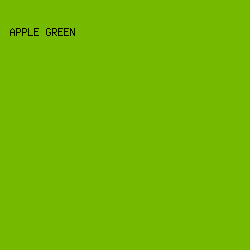 75BA01 - Apple Green color image preview