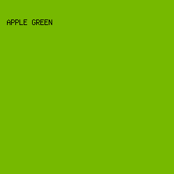 76B900 - Apple Green color image preview