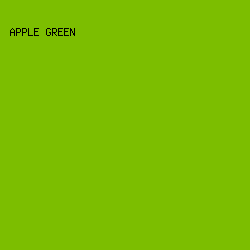 7CBE00 - Apple Green color image preview