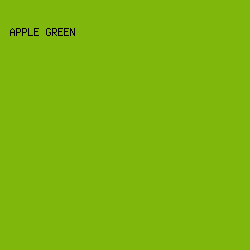 7FB70C - Apple Green color image preview
