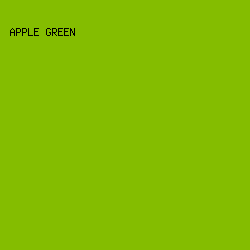 84bd00 - Apple Green color image preview