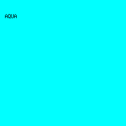 00FFFF - Aqua color image preview